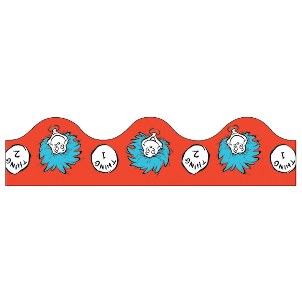 Eureka Dr. Seuss™ Thing 1 + 2 Deco Trim®, 37 Feet/Pack, PK6 845601